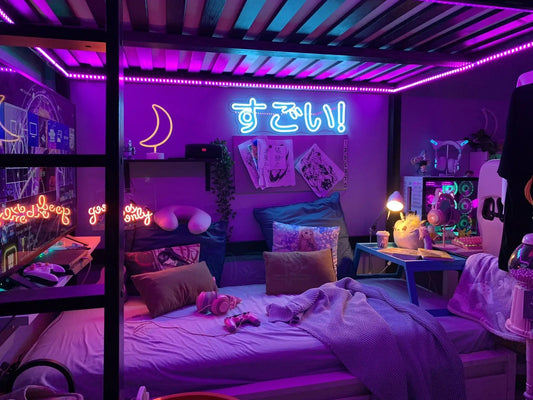 Néon chambre gaming