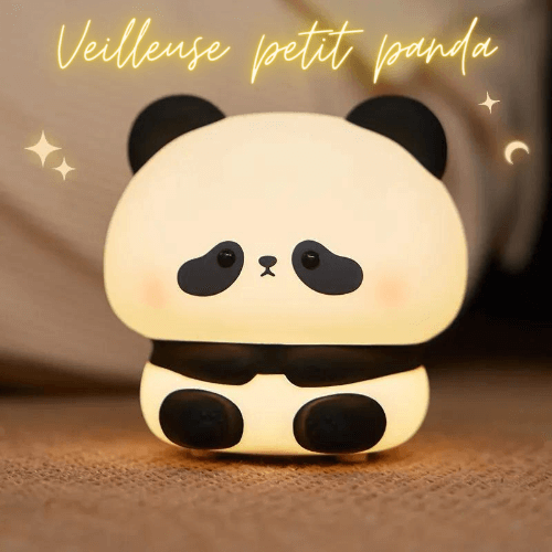 Veilleuse LED Petit Panda avec lumière douce et chaleureuse, parfaite pour créer une ambiance apaisante et rassurante dans la chambre des enfants - Pixel Deco