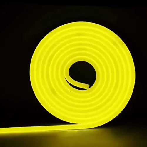 Ruban LED flexible en jaune, idéal pour la décoration intérieure, éclairage moderne et personnalisable - Pixel Deco