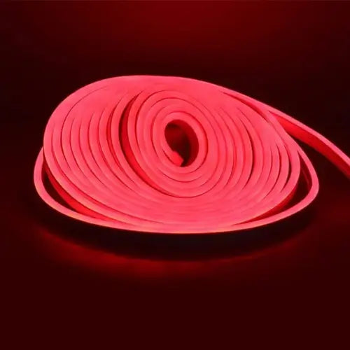 Ruban LED flexible en rouge, idéal pour la décoration intérieure, éclairage moderne et personnalisable - Pixel Deco