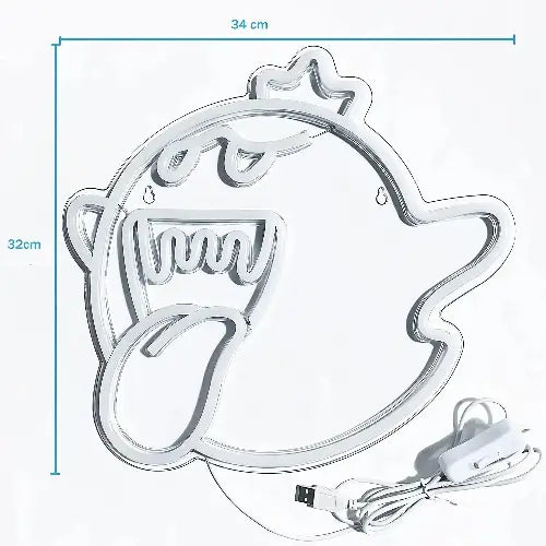 Néon LED King Boo - Pixel - Deco - néon