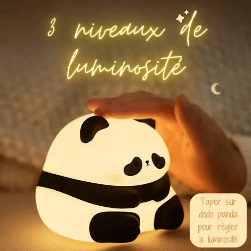 Veilleuse LED Panda mignonne avec une lumière douce et apaisante, parfaite pour accompagner les nuits des enfants - Pixel Deco