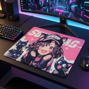 Tapis de souris gaming - Cyber Pixel Girl