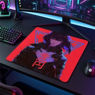 Tapis de souris gaming - Design cyberpunk