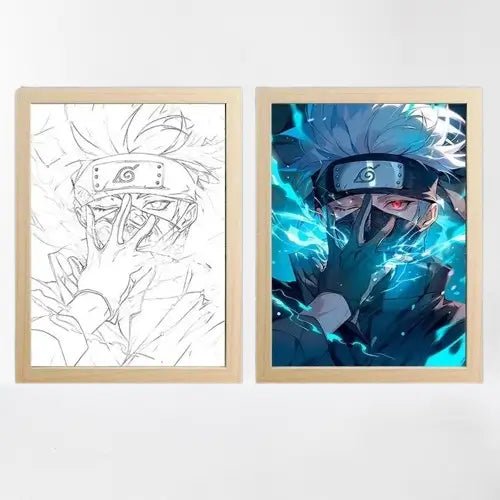 tableau-lumineux-led-anime-kakashi-1 Tableau Lumineux LED Anime Naruto - Pixel - Deco - tableau