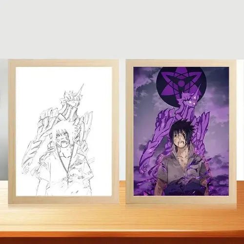 tableau-lumineux-led-anime-sasuke-1 Tableau Lumineux LED Anime Naruto - Pixel - Deco - tableau