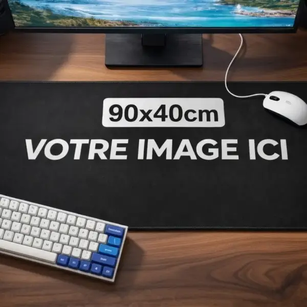 Tapis de souris format deskmat 90×40 cm — XXL gaming