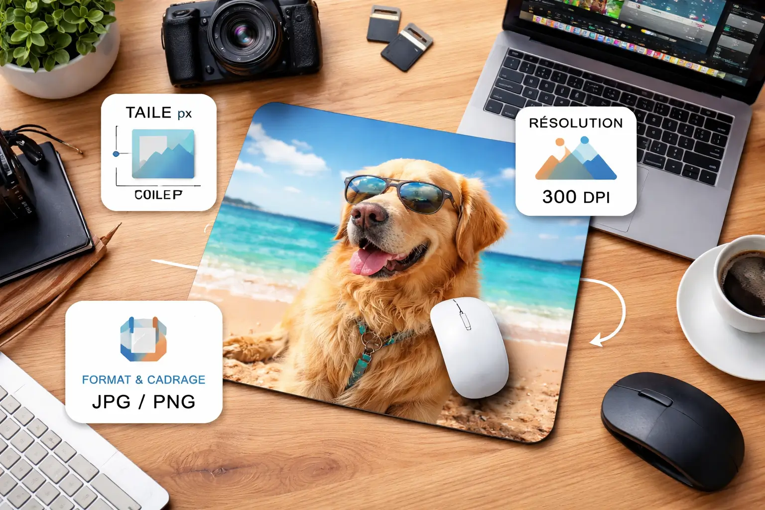 Préparer une image pour un tapis de souris personnalisé