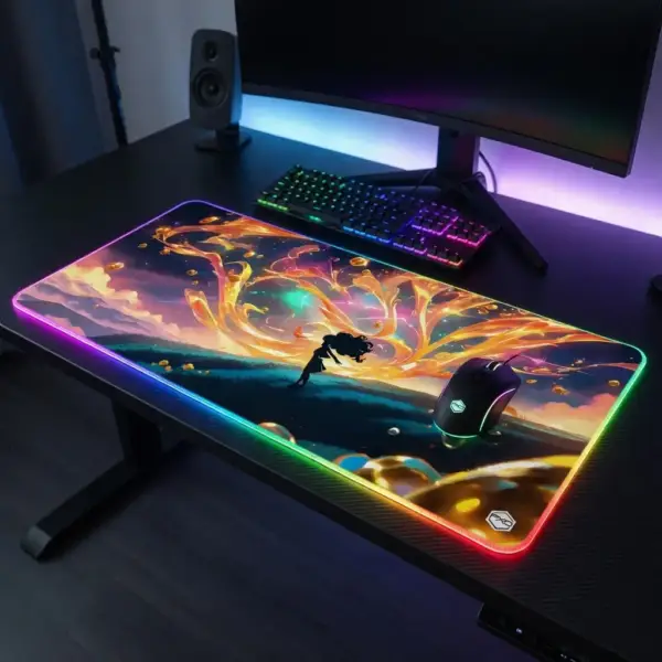 Tapis de Souris RGB Aurore Astrale