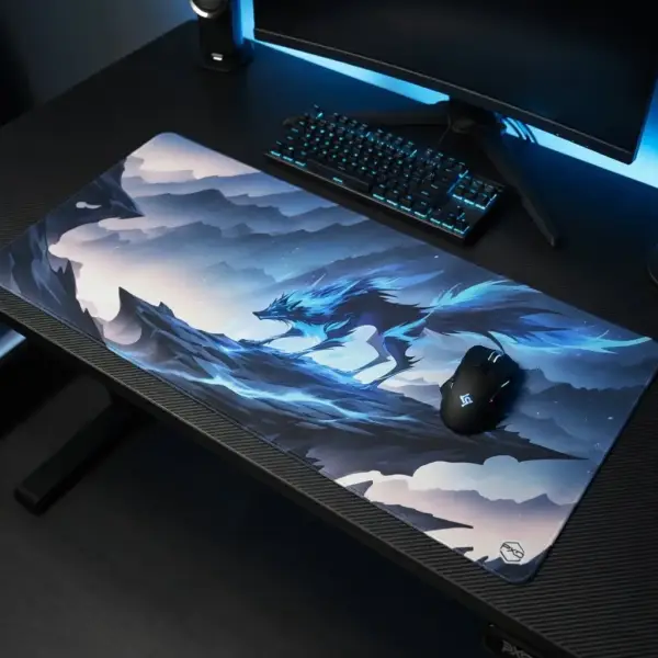 Tapis de souris XXL Loup du Givre