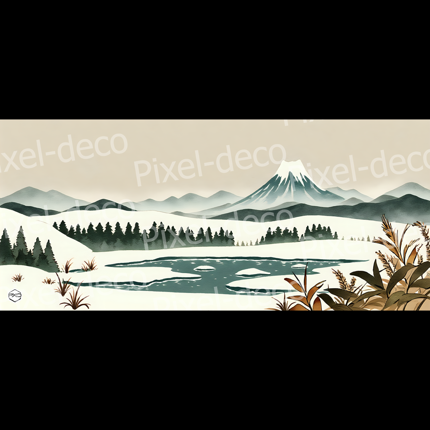 Paysage Japonais Mont Fuji preview
