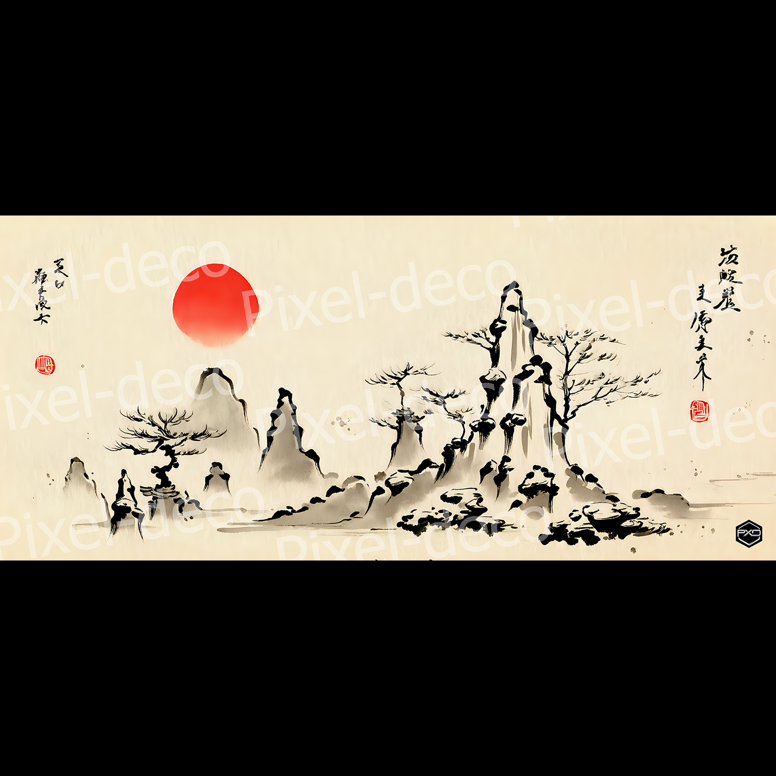 Paysage Japonais à l’Encre_preview Paysage Japonais à l’Encre_preview